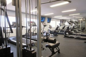 Fitness center at Heritage Inn