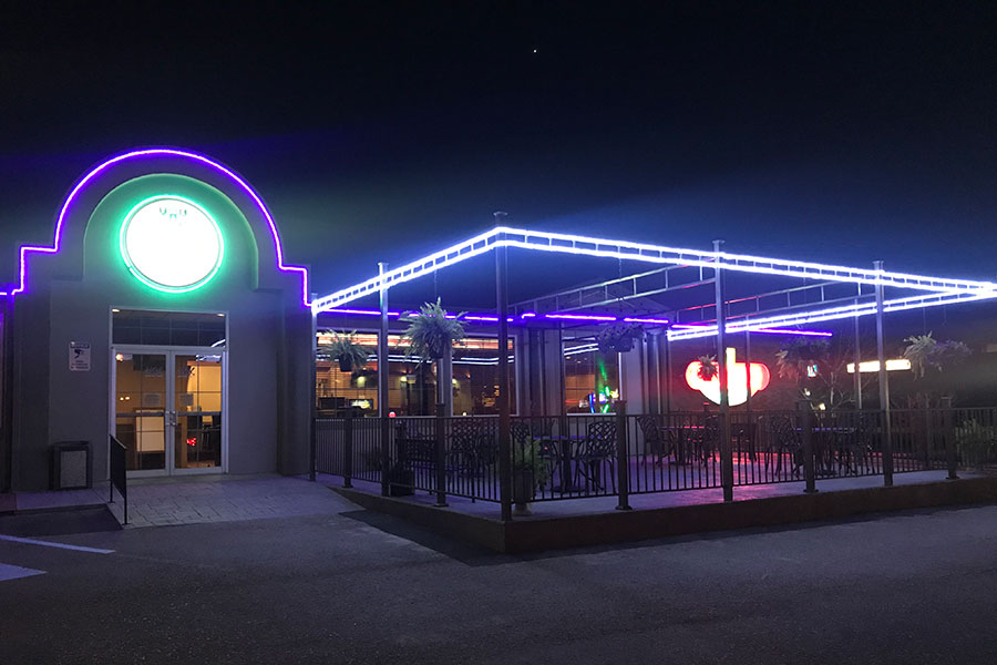 Garden Patio seating outside of the Max Sports Bar and Casino